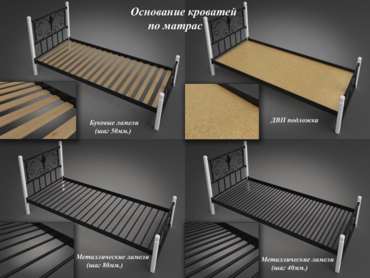 Кровать металлическая Ирис Мини 90х190 (200) Tenero