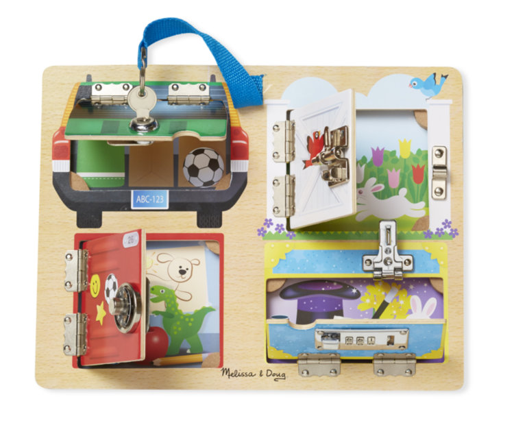 Деревянная доска с защёлками и блокировкой MD19540 Melissa and Doug