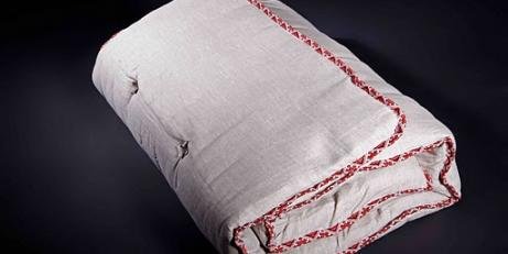 Льняной матрас Топпер LinTex 200 х 180 см обивка хлопок