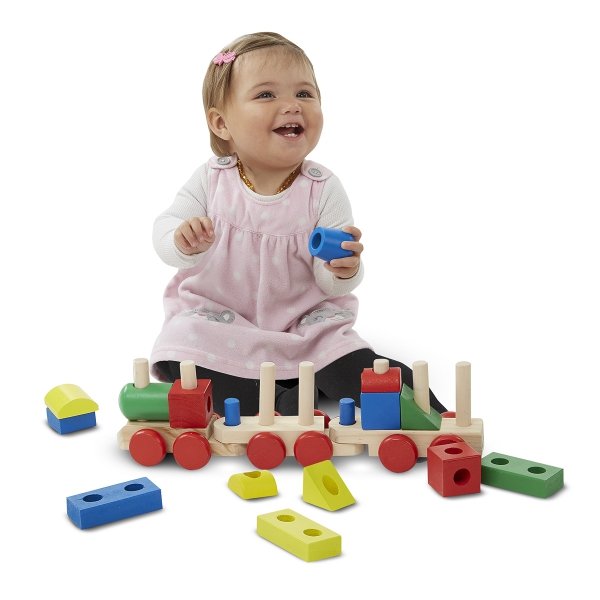 Melissa and Doug Поезд из кубиков MD572