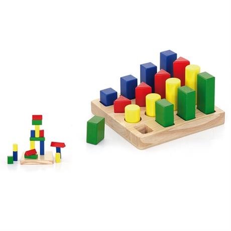Набор деревянных блоков Форма и размер Viga Toys