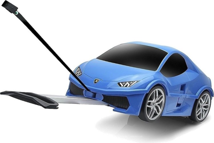 Чемодан машинка Lamborghini Huracan Blue 91002W-BLUE Ridaz